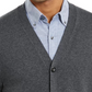 Club Room Men's Knit V Neck Cardigan Grey Size Small