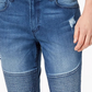American Rag Men's Slim Fit Moto Jeans Blue Size 36X34