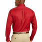Club Room Men's Classic/Regular Fit Stretch Wrinkle-Resistant Solid Pinpoint Dress Shirt Red Size 18.5X34-35