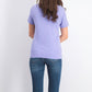 Karen Scott Women's Short Sleeve Scoop Neck Top Purple Size Medium