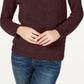 INC International Concepts Women's Chenille Cowl-Neck Sweater Red Size Medium