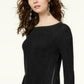 INC International Concepts Women's Waffle Knit Side Zip Tunic Sweater Black Size Petite Small