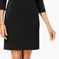 JM Women's Collection Zip-Neck A-Line Dress Black Size Small