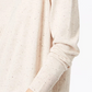 Maison Jules Women's Cotton V-Neck Tunic Sweater Dark Beige Size Small