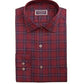 Club Room Men's Classic/Regular Fit Stretch Assorted Plaid Dress Shirts Red Size 16X34-35