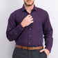 Club Room Men's Classic/Regular Fit Stretch Twill Houndstooth Plaid Dress Shirt Red Size 17.5 x 36-37"