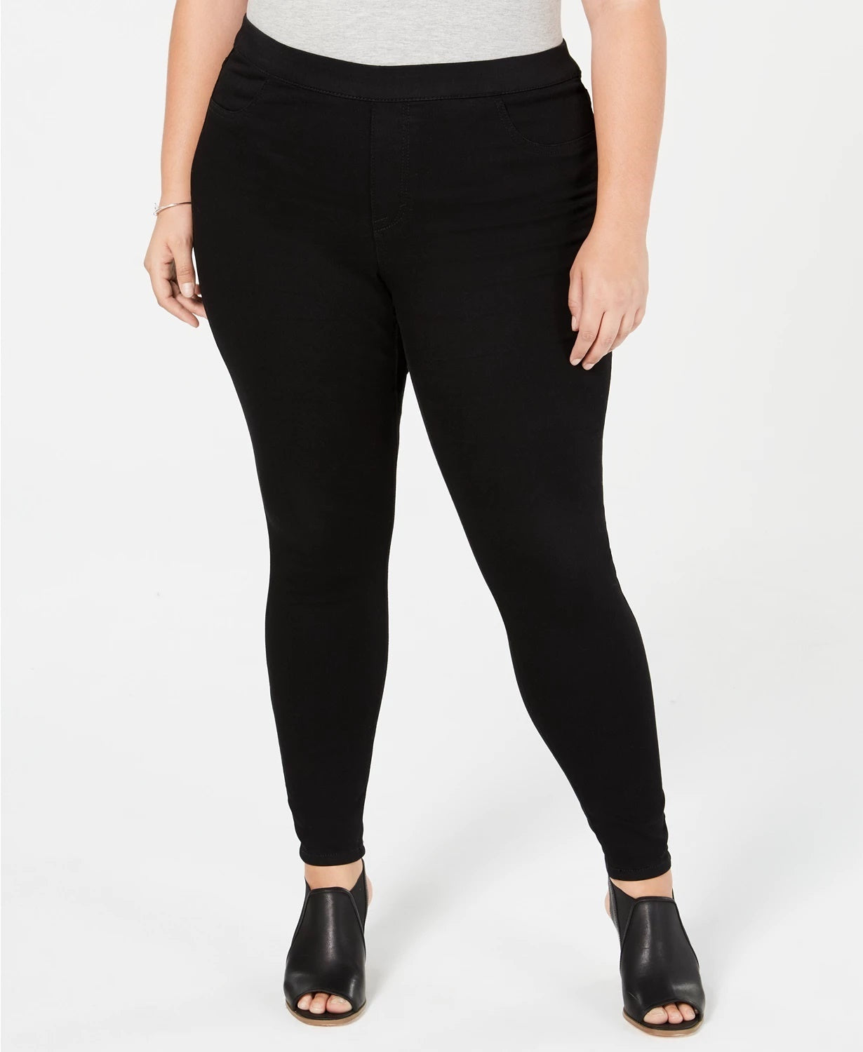 Style & Co Women's Plus Size Jeggings Black Size 24