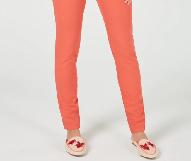 Charter Club Women's Lexington Straight Leg Jeans Pink Size 14