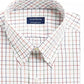 Club Room Men's Classic/Regular Fit Stretch Tattersall Dress Shirt White Size 16.5X34-35