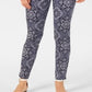 Charter Club women's Printed Tummy-Control Skinny Jeans Blue Size 14