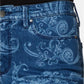 Charter Club Women's Paisley-Print Straight-Leg Jeans Blue Size 8
