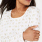 Karen Scott Women's Camel-Print Top White Size Petite Extra Large