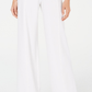 INC International Concepts Women's Petite Side-Belt Wide-Leg Pants Washed White Size 4 Petite
