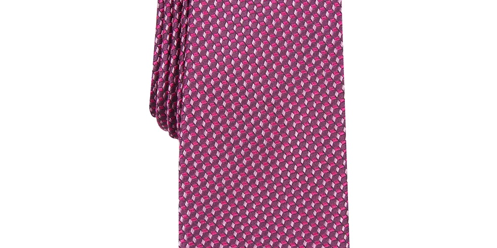 Alfani Men's Mini Slim Tie Pink Size Regular