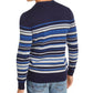 Club Room Men's Stripe Cotton Sweater Blue Size XX Large
