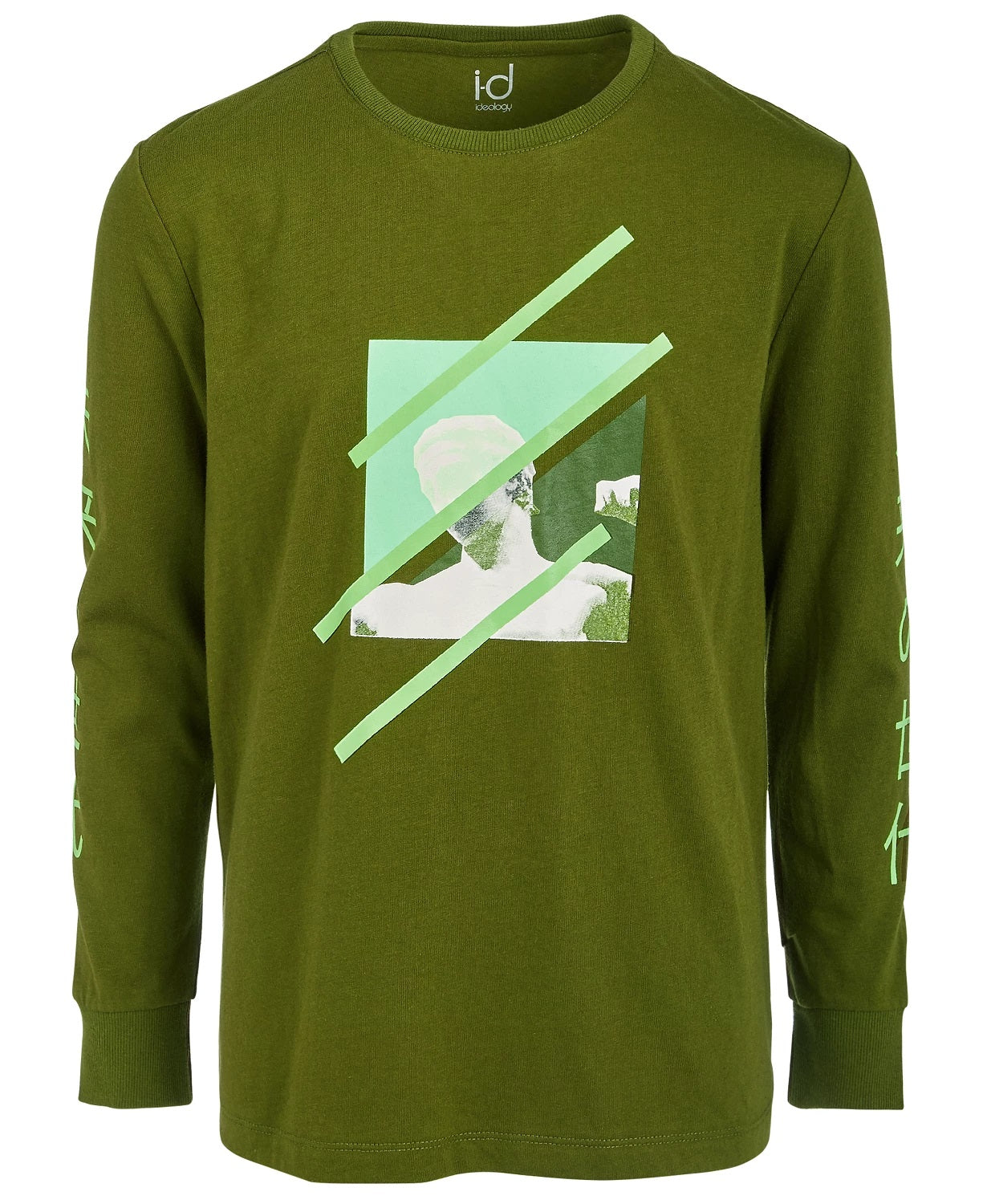 Ideology Big Boys Graphic Print T-Shirt Green Size Medium
