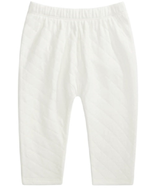 First Impressions Baby Girl's Quilted Pants White Size New Born