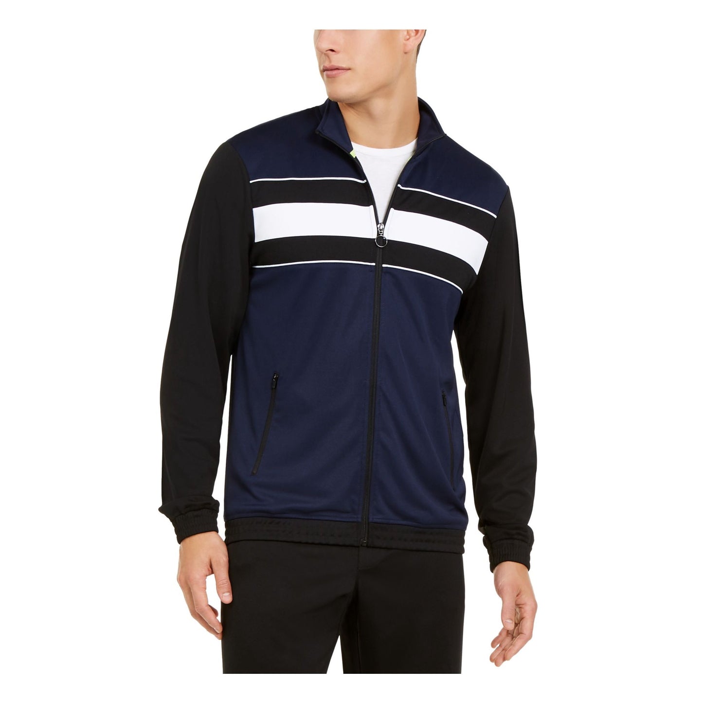 Ideology Men's Colorblocked Track Jacket Blue Size 2 Extra Large