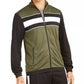 ID Ideology Men's Colorblocked Track Jacket Green Size Small