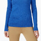Karen Scott Women's Cotton Mock-Neck Sweater Blue Size Medium