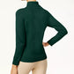 Karen Scott Women's Cotton Turtleneck Sweater Green Size Medium