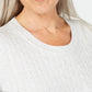 Karen Scott Women's Cable-Knit Sweater White Size XX-Large