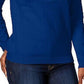 Karen Scott Women's Cotton Marled Henley Sweater Dark Blue Size Small