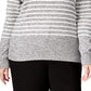 Karen Scott Women's Textured Zip-Front Cardigan Gray Size X-Large