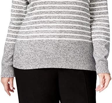 Karen Scott Women's Textured Zip-Front Cardigan Gray Size X-Large