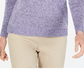 Karen Scott Women's Point Collar Sweater Blue Size Petite Medium