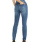 INC International Concepts Women's Rhinestone Skinny Ankle Jeans Blue Size 4
