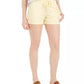 Style & Co Women's Poplin Tie Shorts Gold Size Large