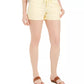 Style & Co Women's Poplin Tie Shorts Gold Size Large