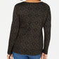 Karen Scott Women's Shimmer Medallion Top Black Size Medium