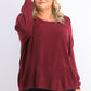 Karen Scott Women's Button-Shoulder Sweater Merlot Size Petite Medium