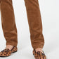 Charter Club Women's Lexington Corduroy Tummy-Control Pants Dark Brown Size 4