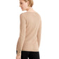 JM Women's Collection Metallic Round-Neck Stud-Cuff Sweater Gold Size XX Large