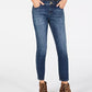 INC International Concepts Women's Petite Tummy-Control Skinny Jeans Blue Size 2P