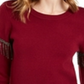 Alfani Women's Embellished Fringe Sweater Wine Size Small