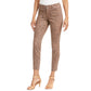 Style & Co Women's Curvy-Fit Skinny Printed Jeans Wild Puma Size 10