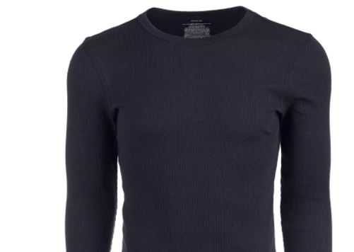 Alfani Men's Thermal Shirt Black Size X-Large