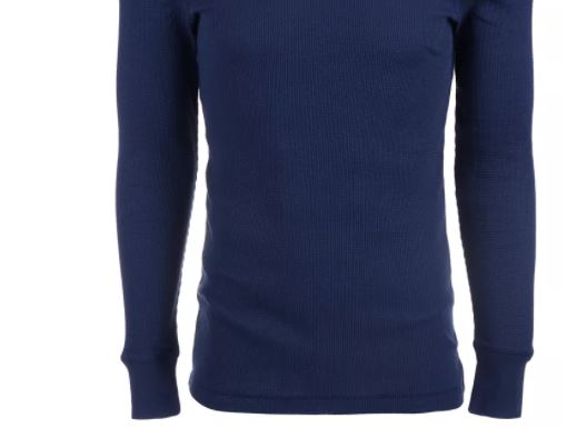 Alfani Men's Thermal Shirt Navy Size XX-Large