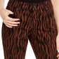 INC International Concepts Women's INCEssentials Tiger Print Skinny Jeans Brown Size 0
