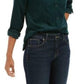 Charter Club Women's Solid Corduroy Shirt Green Size Large