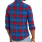 American Rag Men's Brady Plaid Shirt Navy Size Large