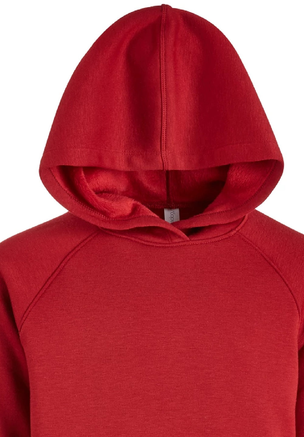 Ideology Big Girls Solid Hoodie Wine Size X-Large