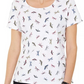 Karen Scott Women's Dragonfly Print Top White Size Medium