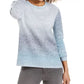 Style & Co Women's Ombre Sweater Navy Size Medium