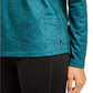 Ideology Women's Printed Cutout-Back Top Green Size Extra Small