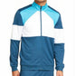 Id Ideology Men's Colorblocked Track Jacket Turq/Aqua Size XX Large